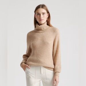 Quince Baby Alpaca Wool Oversized Sweater - Light Grey - XS S